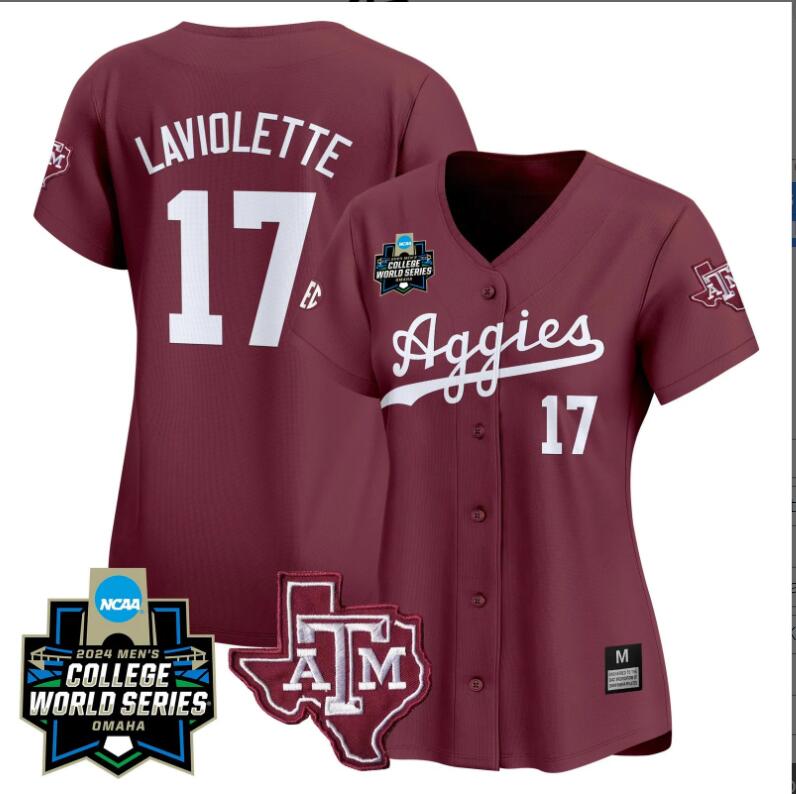 Women Texas A M Aggies 2024 College World Series Vapor Premier Limited NCAA jerseys->customized nfl jersey->Custom Jersey